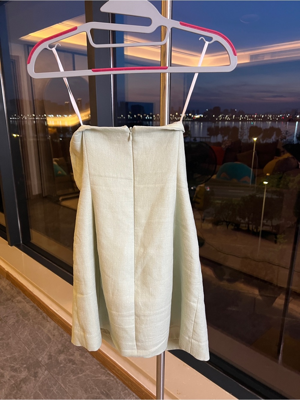 Venroy Mint Green Strapless 100% Linen Structured Corset Mini Dress NWOT - Picture 16 of 16